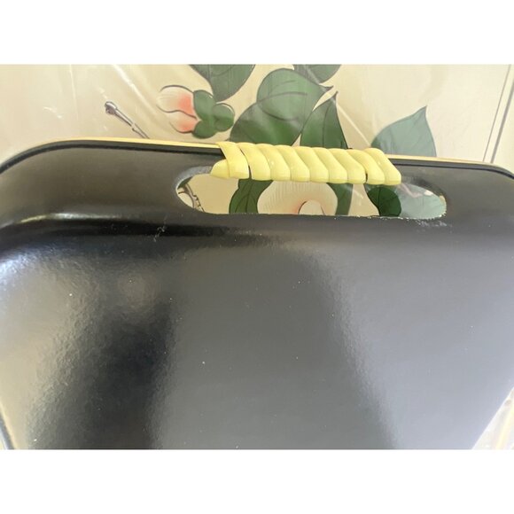 Lacquerware 3-Piece Tray Set Bird & Floral Design Japan By Jay Import Co NEW - Picture 7 of 10